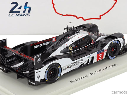 Porsche 919 Hybrid 2.0L Turbo Team Porsche N°2 Víťaz 24h Le Mans 2016 Romain Dumas - Neel Jani - Marc Lieb 1:43 Spark Model čierna biela