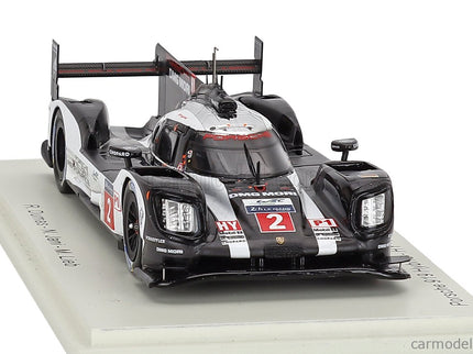 Porsche 919 Hybrid 2.0L Turbo Team Porsche N°2 Víťaz 24h Le Mans 2016 Romain Dumas - Neel Jani - Marc Lieb 1:43 Spark Model čierna biela