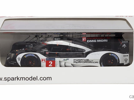 Porsche 919 Hybrid 2.0L Turbo Team Porsche N°2 Víťaz 24h Le Mans 2016 Romain Dumas - Neel Jani - Marc Lieb 1:43 Spark Model čierna biela