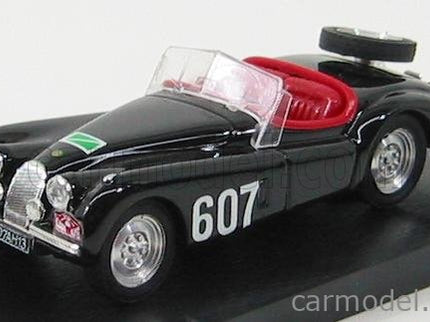 Jaguar XK 120 Spider N°607 Rally Delle Alpi 1953 1:43 Brumm čierna