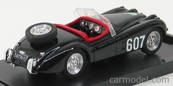 Jaguar XK 120 Spider N°607 Rally Delle Alpi 1953 1:43 Brumm čierna