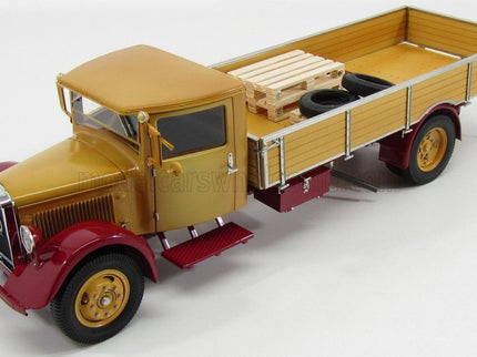 MERCEDES BENZ | LO2750 LKW PLATFORM TRUCK CASSONATO 1933 | YELLOW RED
