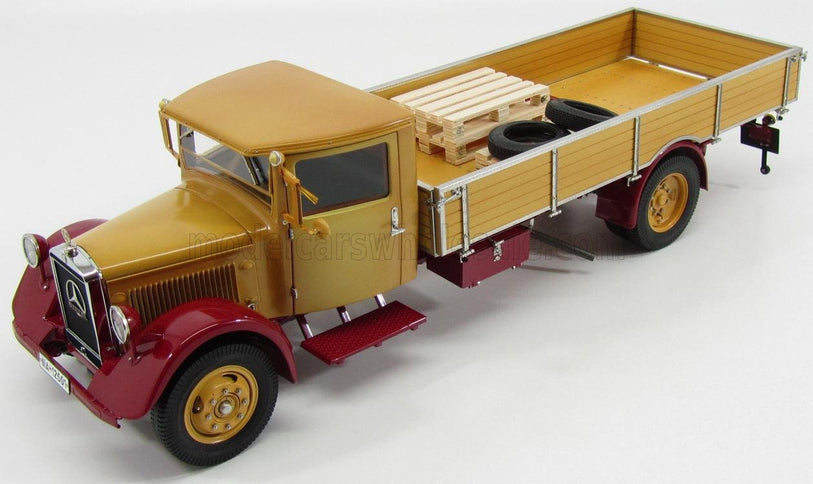 MERCEDES BENZ | LO2750 LKW PLATFORM TRUCK CASSONATO 1933 | YELLOW RED