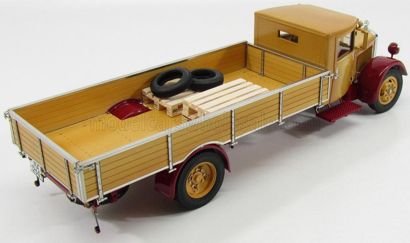 MERCEDES BENZ | LO2750 LKW PLATFORM TRUCK CASSONATO 1933 | YELLOW RED