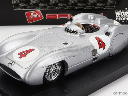 Mercedes Benz F1 W196C N°4 Prove Avus 1954 Karl Kling 1:43 Brumm strieborná