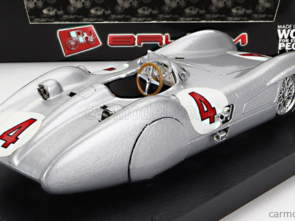 Mercedes Benz F1 W196C N°4 Prove Avus 1954 Karl Kling 1:43 Brumm strieborná