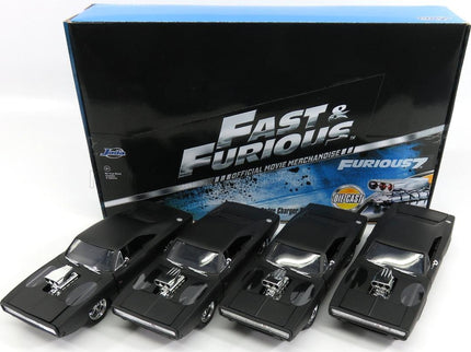 DODGE | SET 4X DOM'S DODGE CHARGER R/T 1970 - FAST & FURIOUS 7 | MATT BLACK