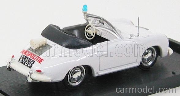 Porsche 356 Cabriolet Police Olandese 1952 1:43 Brumm biela