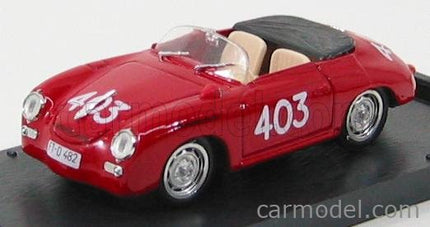 Porsche 356 Speedster N°403 Mille Miglia 1952 1:43 Brumm červená