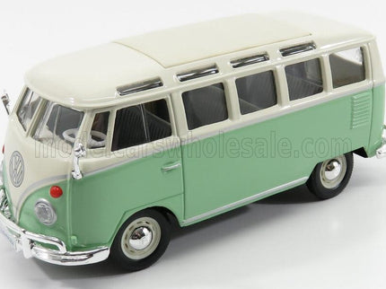 VOLKSWAGEN | T1 SAMBA MINIBUS 1962 | VERY LIGHT GREEN WHITE