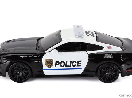 Ford Mustang Coupe 5.0 GT Highway Patrol Police 2015 1:24 Maisto čierna biela