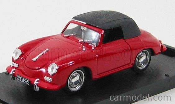 Porsche 356C Cabriolet Closed 1952 1:43 Brumm červená