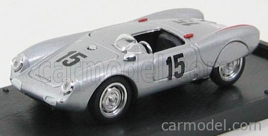 Porsche 550 RS Avus N°15 1955 R. Von Frankenberg 1:43 Brumm strieborná