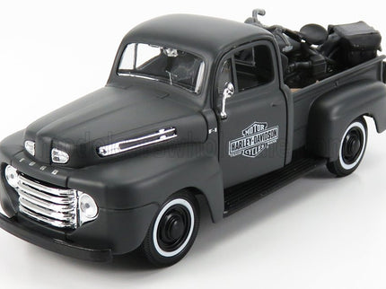FORD USA | F-1 PICK-UP CUSTOM USA HARLEY-DAVIDSON 1948 + MOTORCYCLE HARLEY DAVIDSON WLA FLATHEAD 1942 | MATT GREY