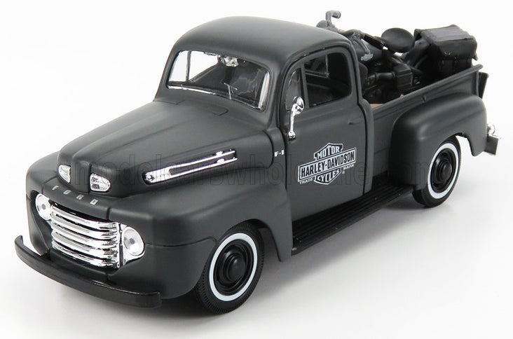 FORD USA | F-1 PICK-UP CUSTOM USA HARLEY-DAVIDSON 1948 + MOTORCYCLE HARLEY DAVIDSON WLA FLATHEAD 1942 | MATT GREY