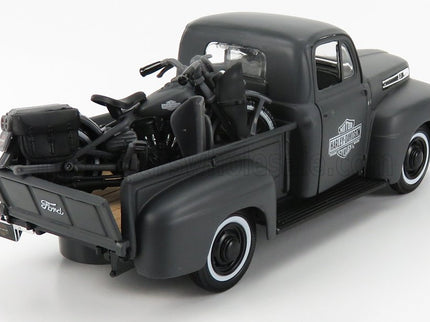 FORD USA | F-1 PICK-UP CUSTOM USA HARLEY-DAVIDSON 1948 + MOTORCYCLE HARLEY DAVIDSON WLA FLATHEAD 1942 | MATT GREY
