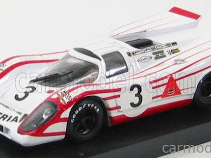 Porsche 917K 4.5L N°3 24h Daytona 1970 K.Ahrens - V.Elford 1:43 Brumm biela červená