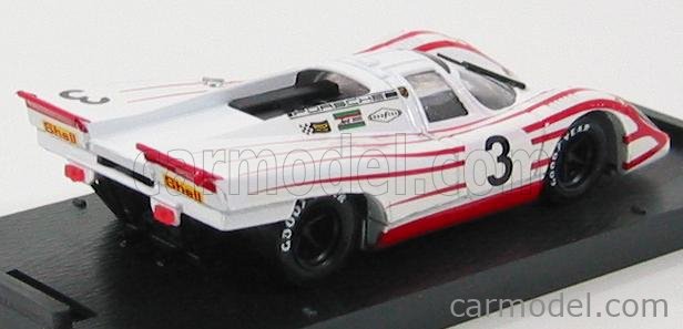 Porsche 917K 4.5L N°3 24h Daytona 1970 K.Ahrens - V.Elford 1:43 Brumm biela červená