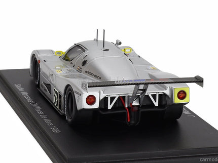 Mercedes Benz Sauber C9 5.0L Turbo V8 Team Sauber Mercedes N°63 Víťaz 24h Le Mans 1989 Jochen Mass - Manuel Reuter - Stanley Dickens 1:43 Spark Model strieborná