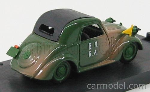 Simca 5 Militare D-Day Closed - Chiusa 1944 1:43 Brumm vojenská zelená