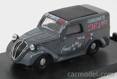 Simca 5 Van Salone Auto Parigi 1936 1:43 Brumm sivá