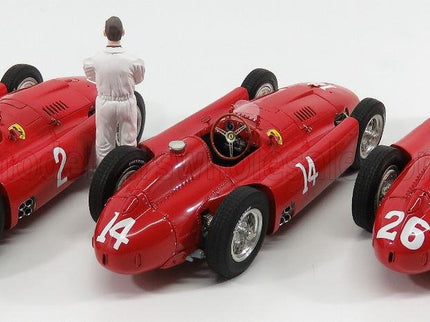 FERRARI | SET 3X F1  D50 SHORT NOSE N 14 FRENCH GP 1956 COLLINS - F1  D50 LONG NOSE N 2 GERMAN GP 1956 COLLINS - F1  D50 N 26 MONZA ITALY GP 1956 COLLINS | RED