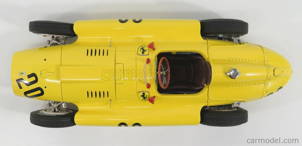 Ferrari F1 Set 2X Lancia D50 N°20 6. Miesto Belgium GP 1956 A.Pilette + D50 N°6 Víťaz GP Torino 1955 A.Ascari 1:18 CMC červená žltá