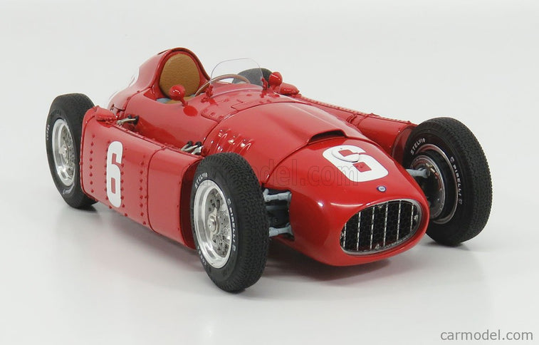 Ferrari F1 Set 2X Lancia D50 N°20 6. Miesto Belgium GP 1956 A.Pilette + D50 N°6 Víťaz GP Torino 1955 A.Ascari 1:18 CMC červená žltá