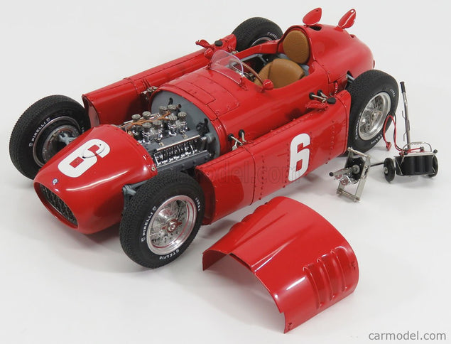 Ferrari F1 Set 2X Lancia D50 N°20 6. Miesto Belgium GP 1956 A.Pilette + D50 N°6 Víťaz GP Torino 1955 A.Ascari 1:18 CMC červená žltá