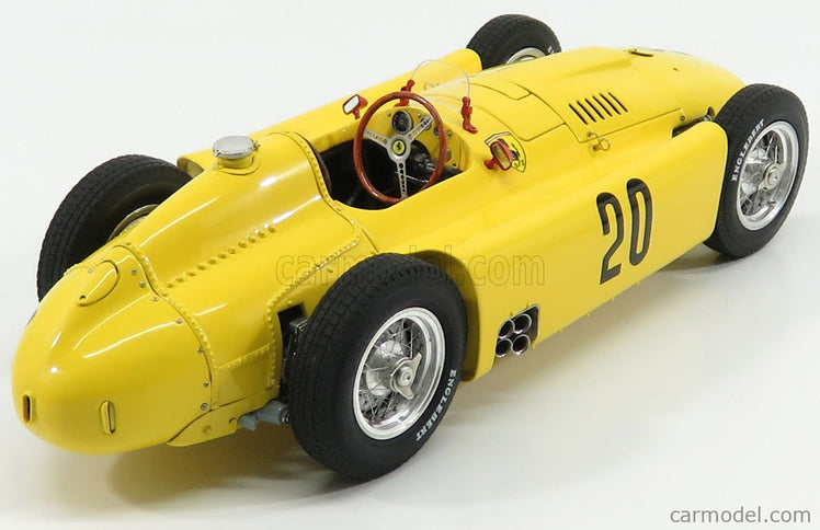 Ferrari F1 Set 2X Lancia D50 N°20 6. Miesto Belgium GP 1956 A.Pilette + D50 N°6 Víťaz GP Torino 1955 A.Ascari 1:18 CMC červená žltá