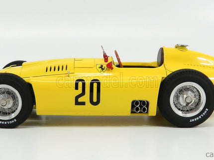 Ferrari F1 Set 2X Lancia D50 N°20 6. Miesto Belgium GP 1956 A.Pilette + D50 N°6 Víťaz GP Torino 1955 A.Ascari 1:18 CMC červená žltá