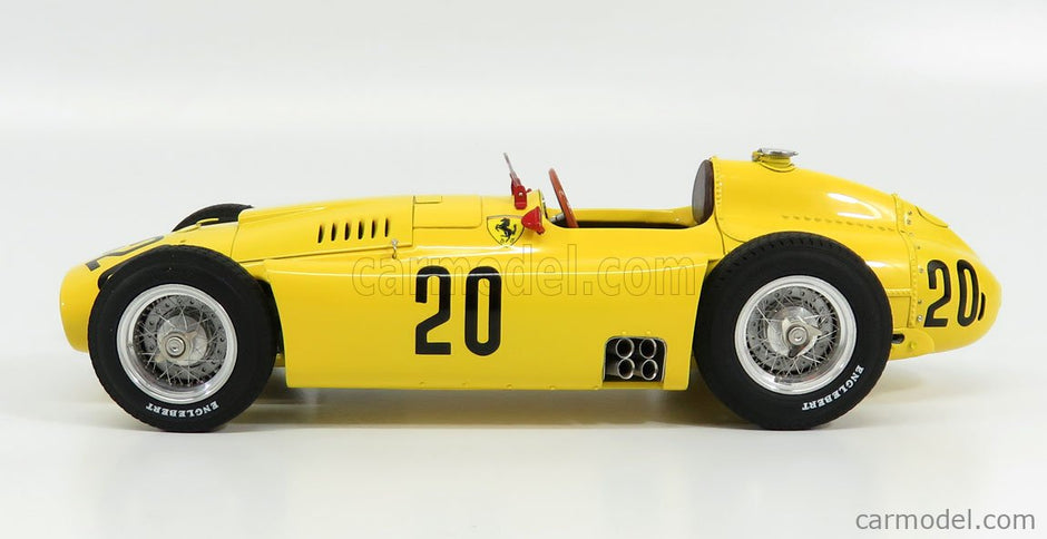 Ferrari F1 Set 2X Lancia D50 N°20 6. Miesto Belgium GP 1956 A.Pilette + D50 N°6 Víťaz GP Torino 1955 A.Ascari 1:18 CMC červená žltá