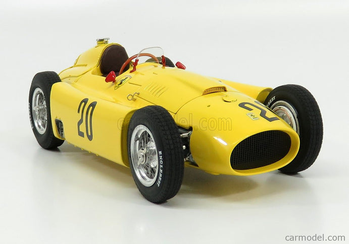 Ferrari F1 Set 2X Lancia D50 N°20 6. Miesto Belgium GP 1956 A.Pilette + D50 N°6 Víťaz GP Torino 1955 A.Ascari 1:18 CMC červená žltá