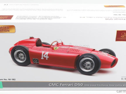 Ferrari F1 D50 Short Nose N°14 French GP 1956 Collins 1:18 CMC červená