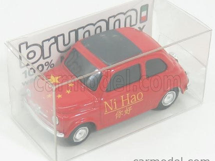 Fiat 500 Brums Cina NI Hao 2018 1:43 Brumm červená