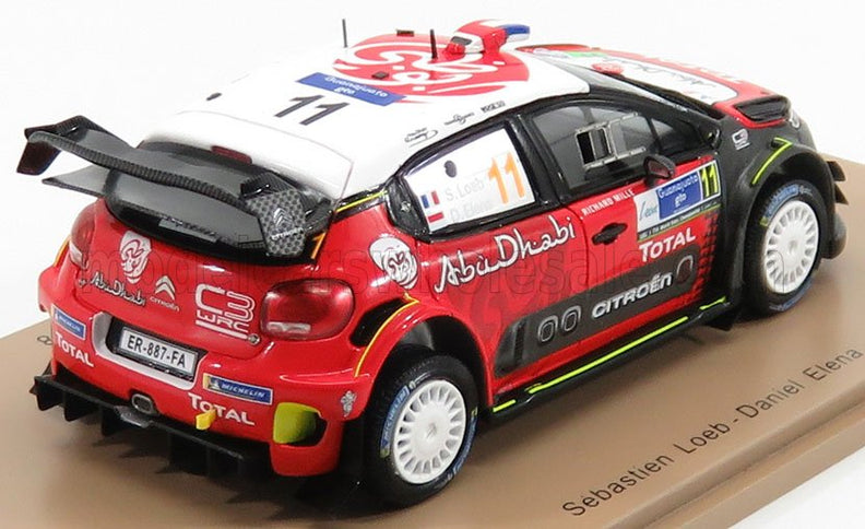 CITROEN | C3 WRC TEAM CITROEN TOTAL ABU DHABI WRT N 11 RALLY MEXICO 2018 S.LOEB - D.ELENA | RED BLACK WHITE