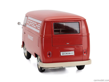 Volkswagen T1 Van Porsche Renndienst 1962 1:18 Welly červená