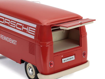 Volkswagen T1 Van Porsche Renndienst 1962 1:18 Welly červená