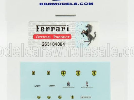 FERRARI | DECALS - HIGH QUALITY - WITH THREADS OF REAL CHROME | /