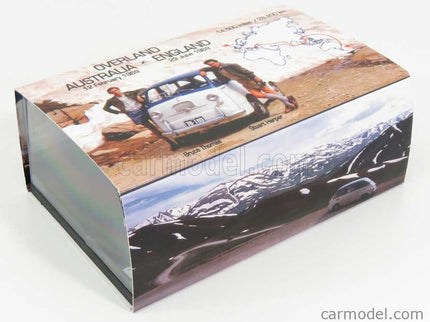 Fiat 600D Multipla 1961 - Overland Australia - England 1969 Bruce Thomas - Stuart Harper 1:43 Brumm biela zelená