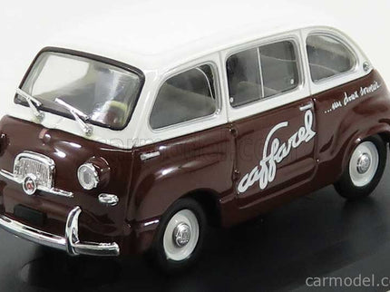 Fiat 600 Multipla Veicolo Commerciale Caffarel 1956 1:43 Brumm biela hnedá