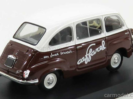 Fiat 600 Multipla Veicolo Commerciale Caffarel 1956 1:43 Brumm biela hnedá
