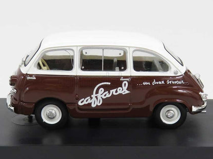 Fiat 600 Multipla Veicolo Commerciale Caffarel 1956 1:43 Brumm biela hnedá