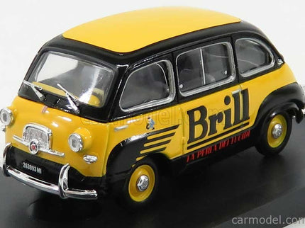 Fiat 600 Multipla Veicolo Commerciale Lucido Da Scarpe Brill 1956 1:43 Brumm žltá modrá