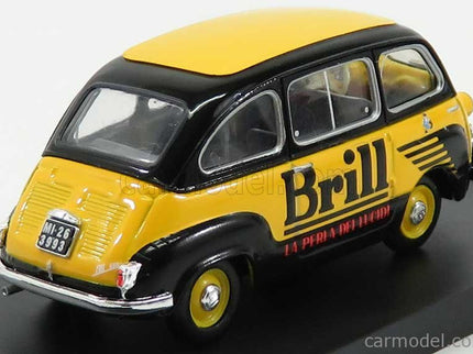 Fiat 600 Multipla Veicolo Commerciale Lucido Da Scarpe Brill 1956 1:43 Brumm žltá modrá