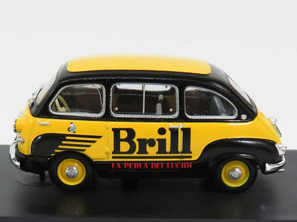 Fiat 600 Multipla Veicolo Commerciale Lucido Da Scarpe Brill 1956 1:43 Brumm žltá modrá