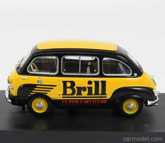 Fiat 600 Multipla Veicolo Commerciale Lucido Da Scarpe Brill 1956 1:43 Brumm žltá modrá