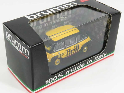 Fiat 600 Multipla Veicolo Commerciale Lucido Da Scarpe Brill 1956 1:43 Brumm žltá modrá