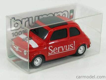 Fiat 500 Brums Austria Servus - Griab Di ! 2018 1:43 Brumm červená