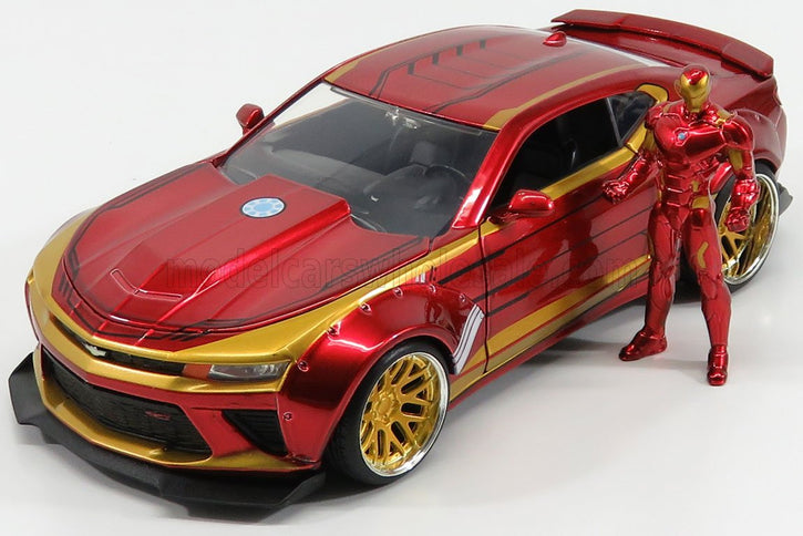 CHEVROLET | CAMARO COUPE WITH IRON MAN FIGURE 2016 | RED GOLD